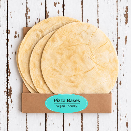 Vegan Friendly Pizza Bases - per pack of 6