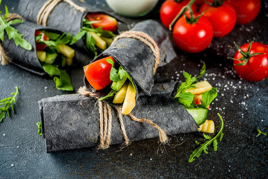 Gluten Free Activated Charcoal Wrap - 6 wraps per pack